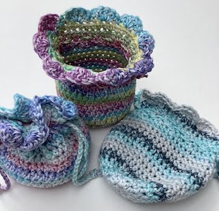Children's Treasure Bag + link to free crochet pattern