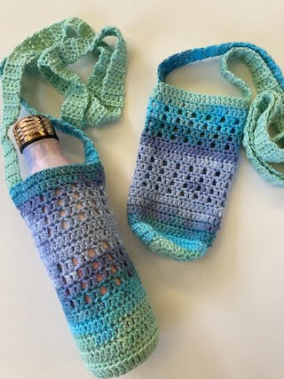 Freedom Water Bottle Holder-Free Crochet Pattern or PDF