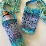 cotton crochet water bottle bag