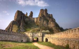 a large castle fortress