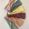 cotton crochet baby headbands 6 different colours