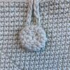 crochet button and loop closure