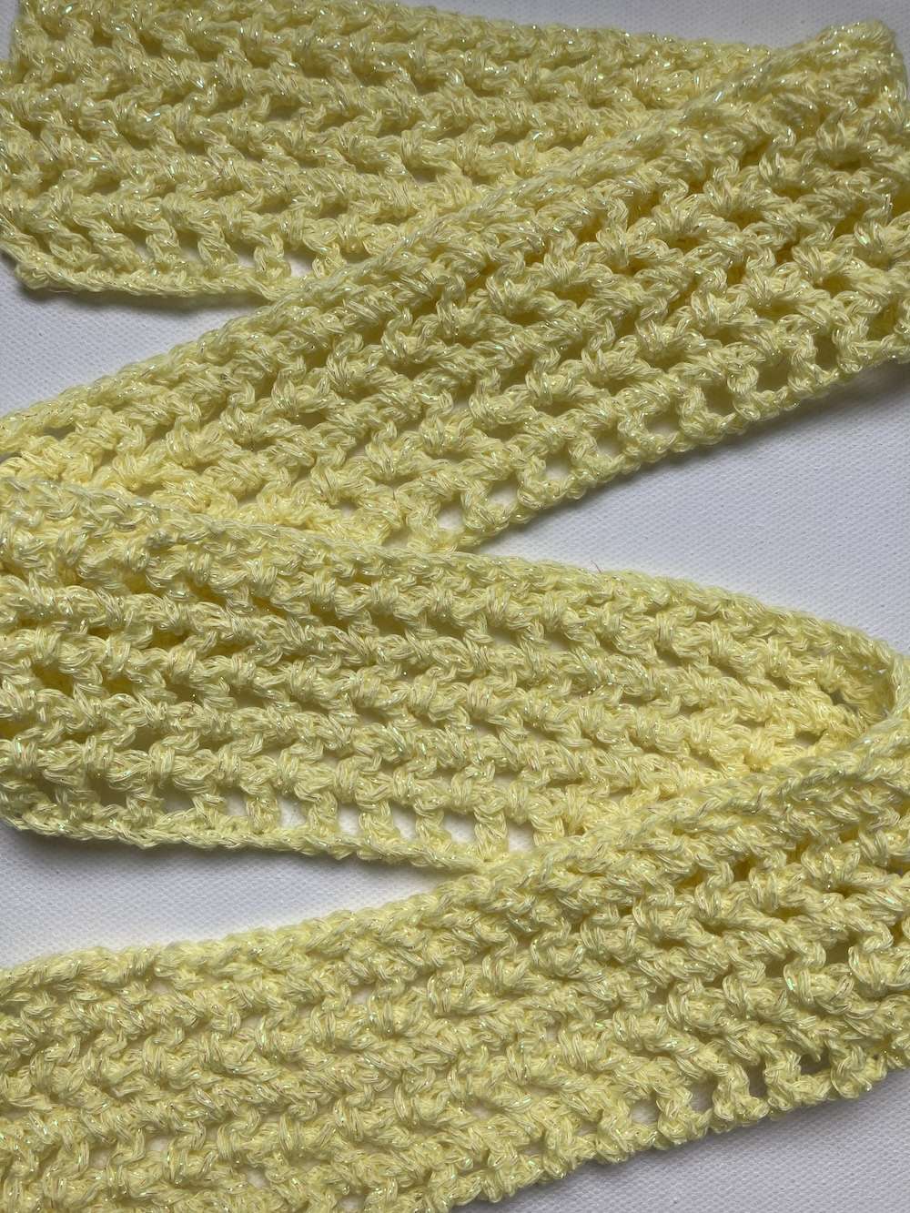 crochet-scarf-yellow