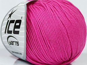 Pink cotton yarn