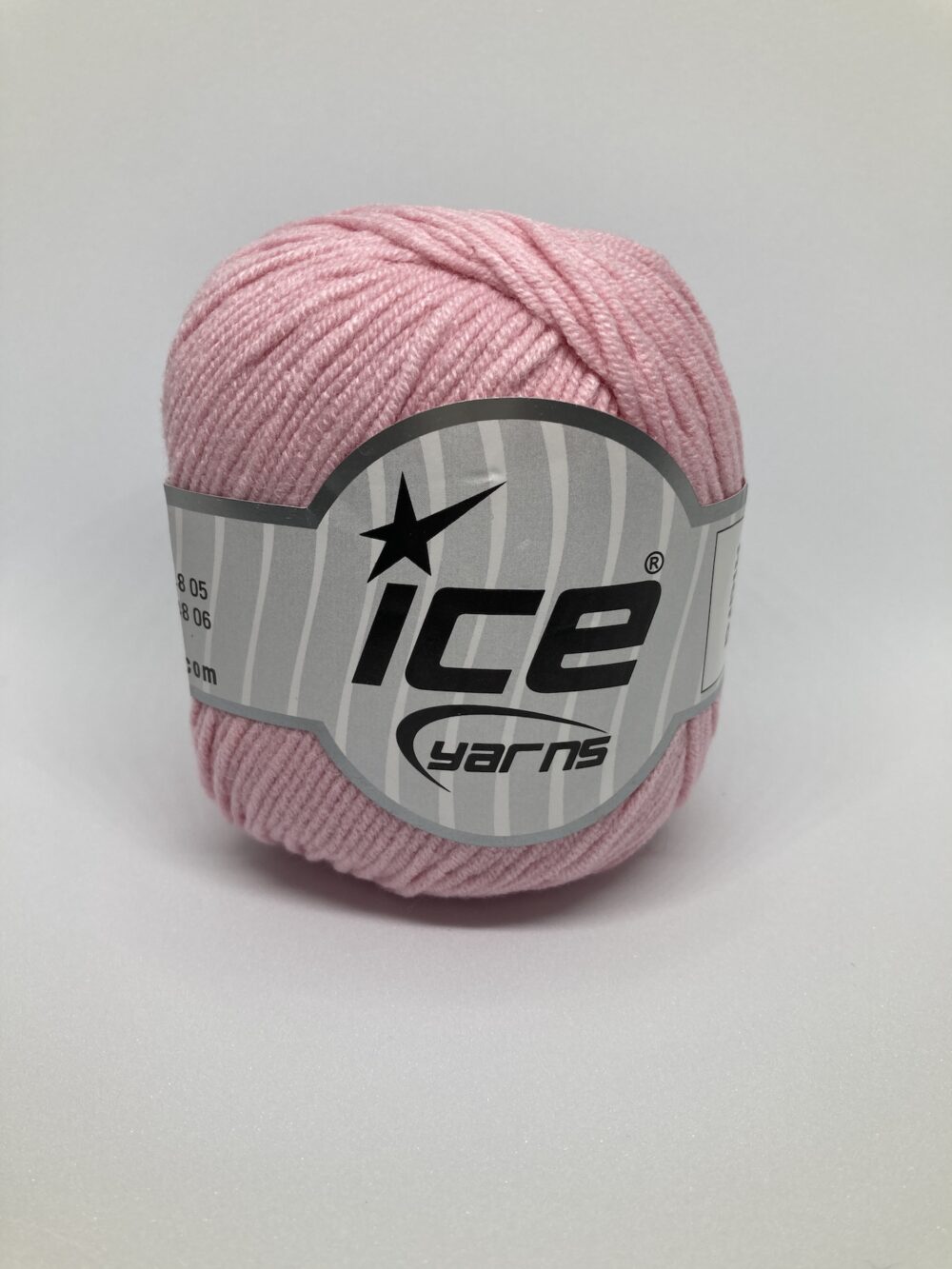light pink ball of ice yarns alara cotton blend