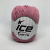 rose pink ball of ice yarns alara cotton blend